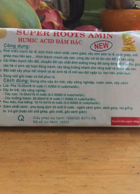 2 ống kích ra rễ - supper roots amin - chai 20ml