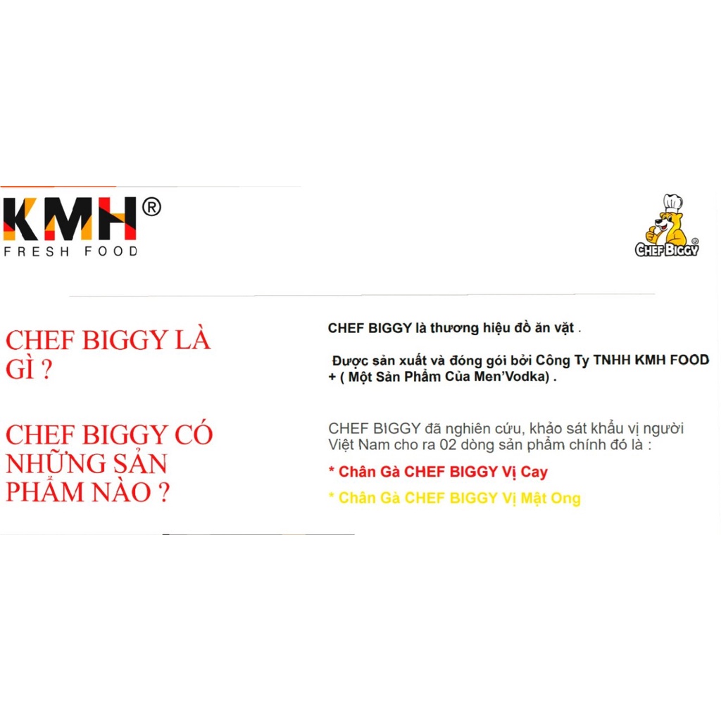 1 chiếc Chân Gà CHEF BIGGY vị cay