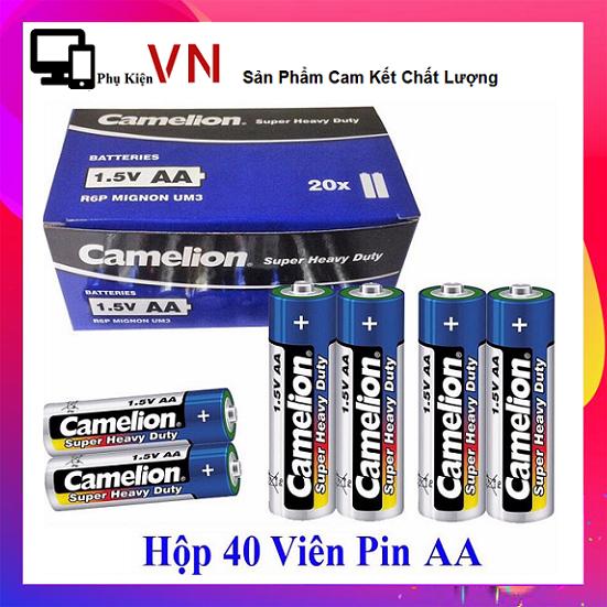 [HCM]Hộp 40 viên Pin Tiểu AA (2A) Camelion Super Heavy Duty Battery 1.5V