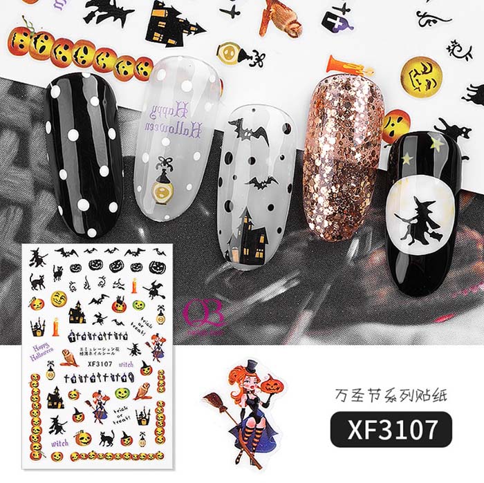 [HCM]Nail sticker dán móng Halloween
