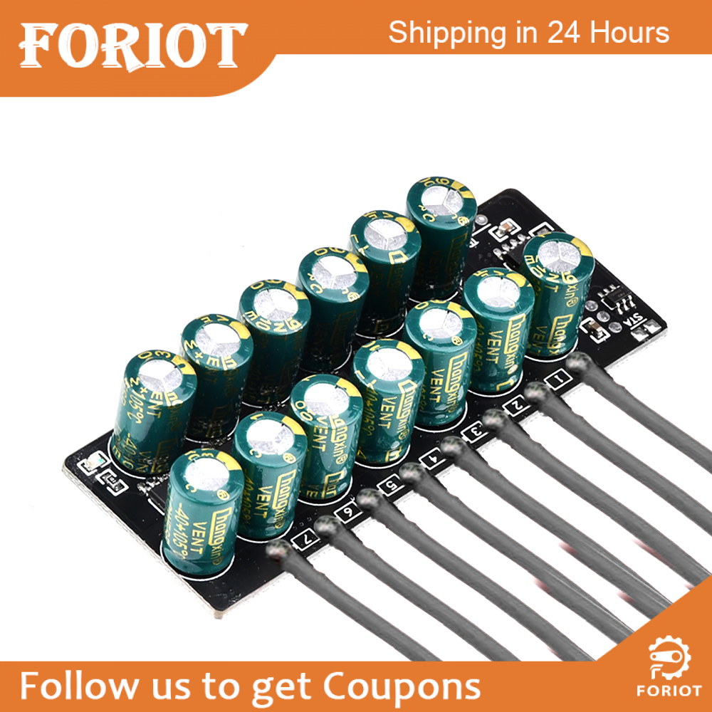 Foriot Bộ Cân Bằng Cân Bằng Chủ Động 3S 4S 6S 7S 2A Tụ Điện Cân Bằng Pin Chủ Động Lithium Lifepo4 Truyền Năng Lượng