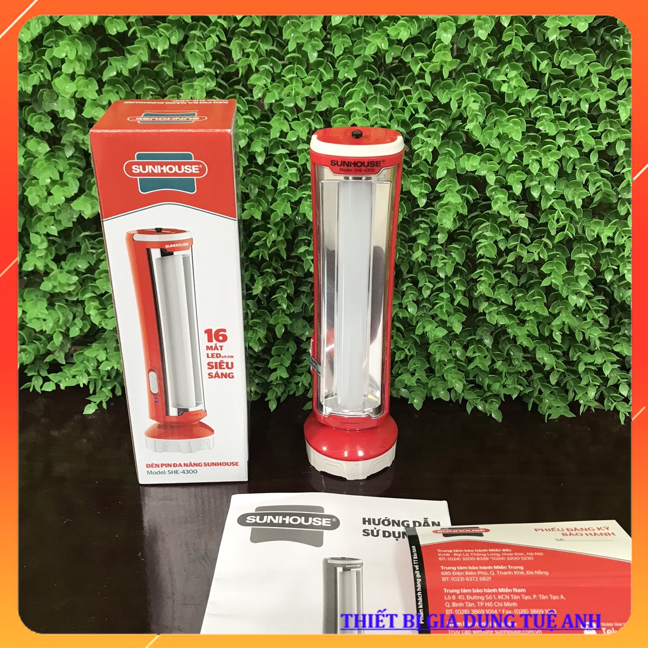 Đèn pin đa năng SUNHOUSE SHE-4300 [CHÍNH HÃNG SUNHOUSE] - (THIẾT BỊ GIA DỤNG TUỆ ANH)