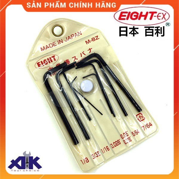 Bộ lục giác chìm Eight M-8Z hệ inch siêu nhỏ - Made in japan
