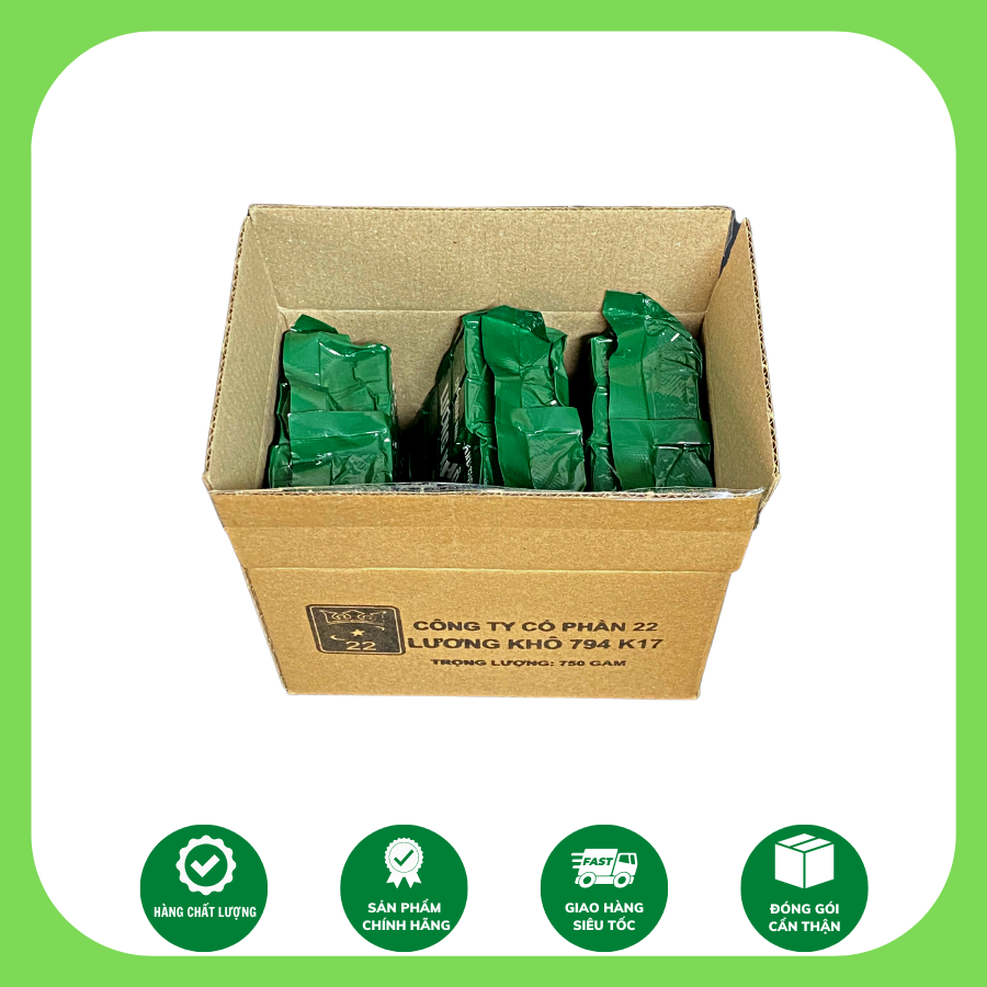 Lương Khô Quân Đội 794K17 | Công Ty Cổ Phần 22 - TCHC