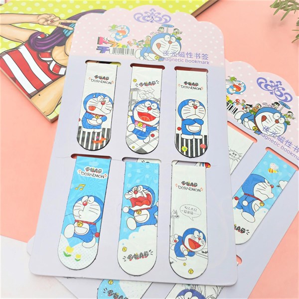 [HCM]Combo 6 Bookmark Nam Châm Magnet ( Đánh Dấu Sách ) Truyện Doraemon (Doremon)