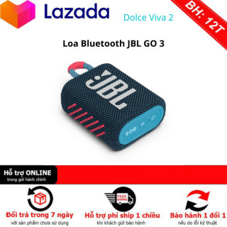 Loa Bluetooth JBL GO 3, Loa Nghe Nhạc Chống Bụi Chống Thấm Nước Chuẩn IP67 thumbnail