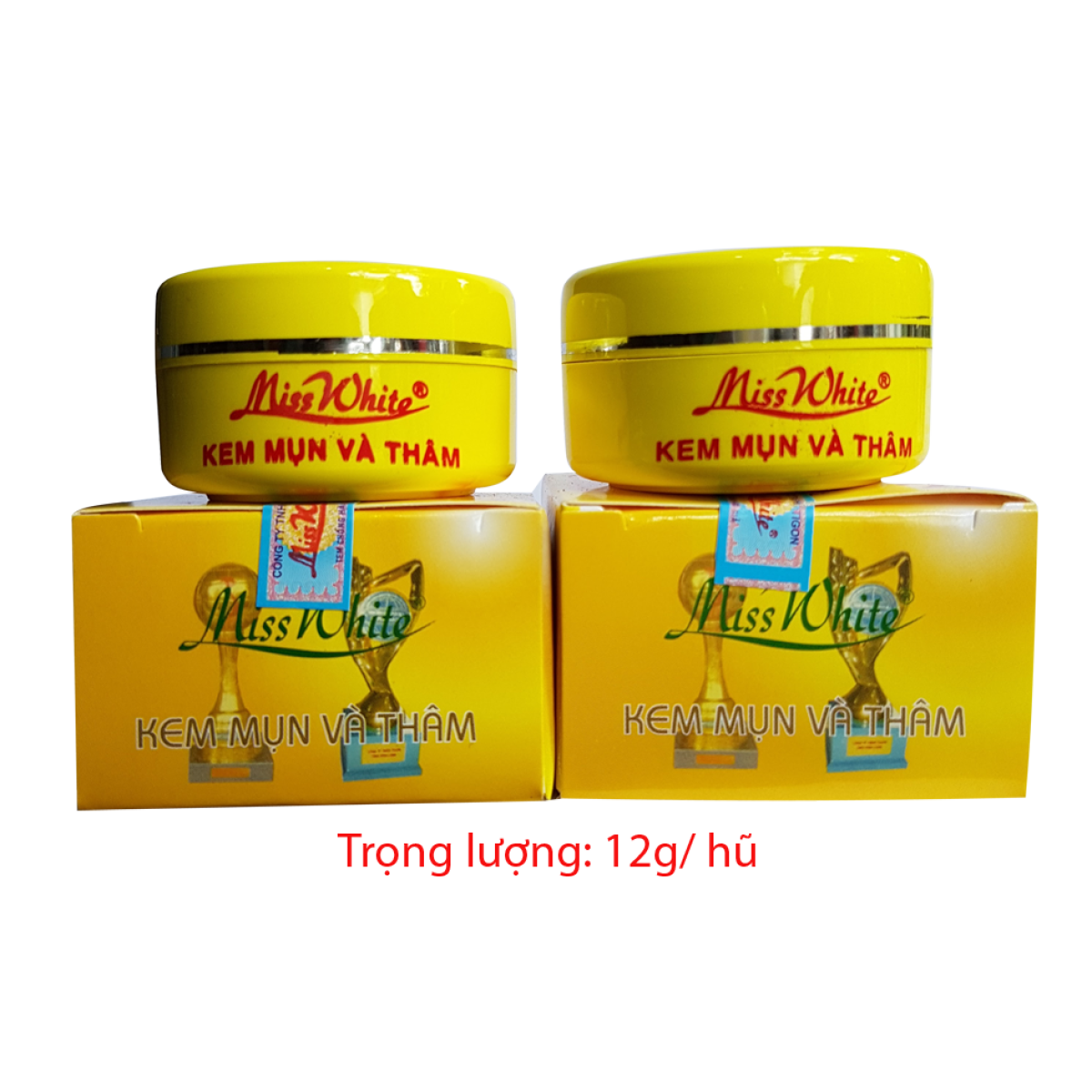 [HCM]Combo 2 Kem Mụn Và Thâm Miss White 6g Công Ty