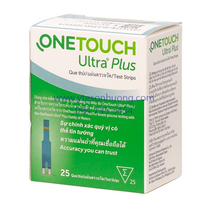 Que thử đường huyết Onetouch Ultra Plus Flex lọ 25 que