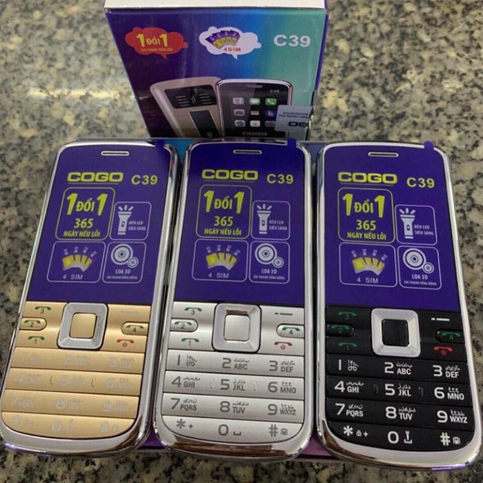 Cogo C39 mới Fullbox 4 sim 4 sóng