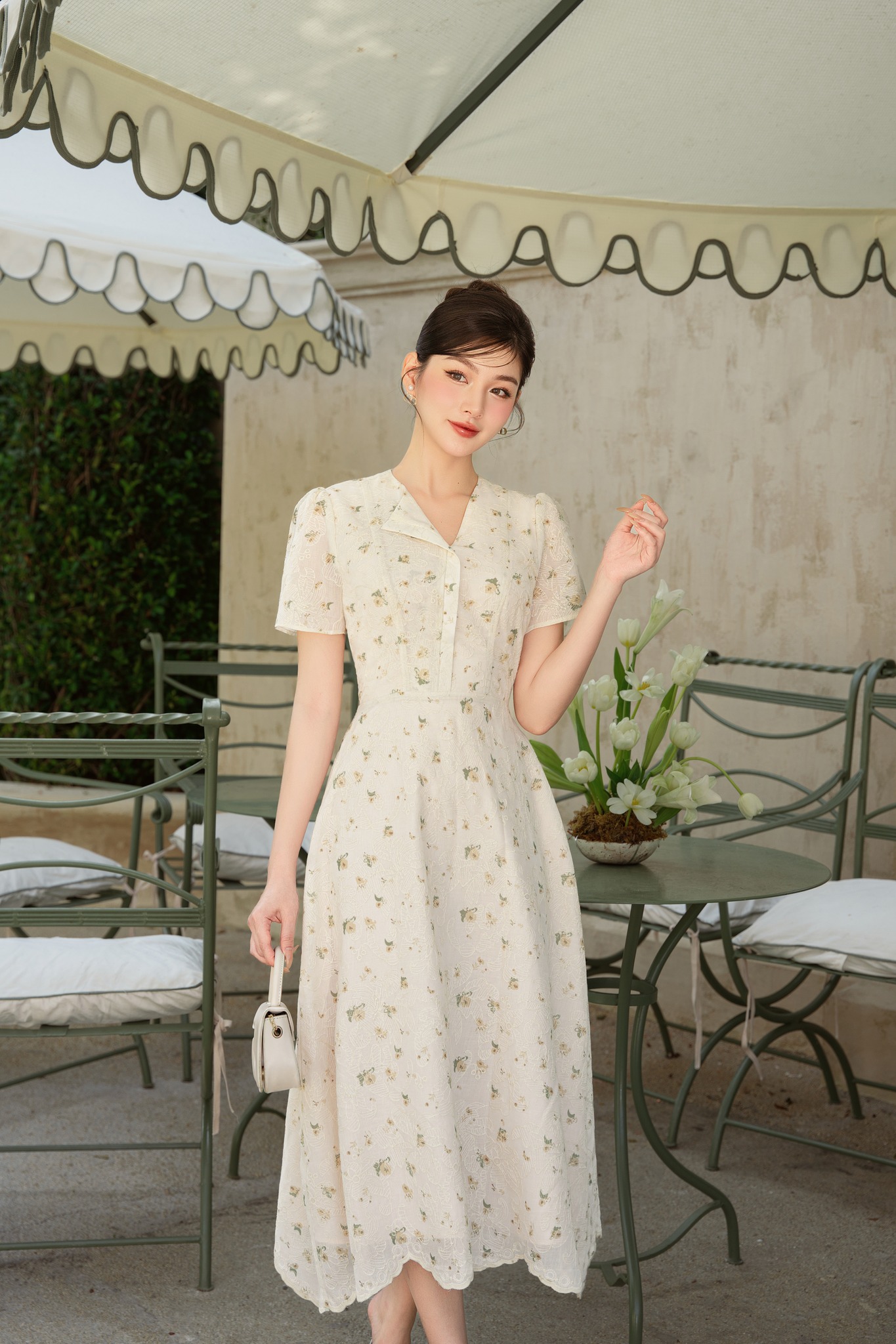 Voucher siêu sale 15% OLV - Đầm Bonie Fleur Dress