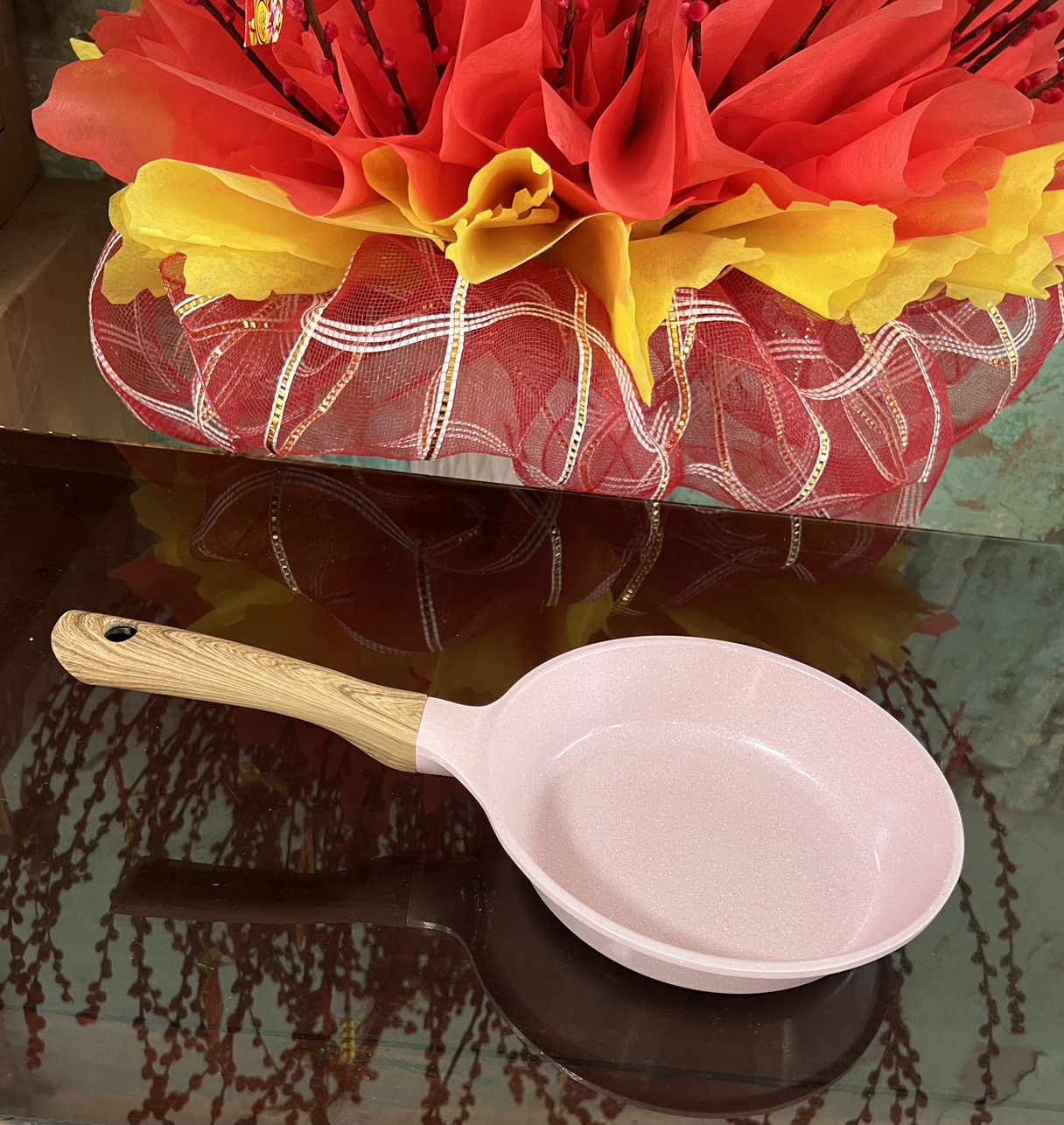BỘ NỒI ĐÚC PLATINUM HỒNG PHẤN(quánh16,nồi18,nồi thấp20,nồi 22cm)