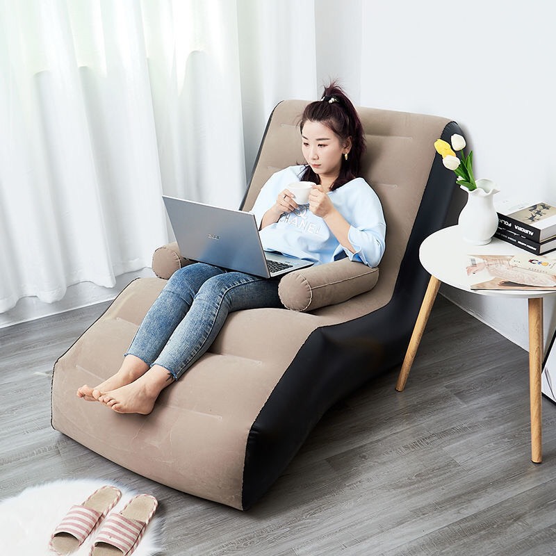 Ghế Nệm Hơi có Tay Vịn - Ghế hơi tựa lưng, bơm điện 2 chiều, ghế hơi lót nhung có tay vịn cao cấp. phát hành bởi GolDen Store_Mall
