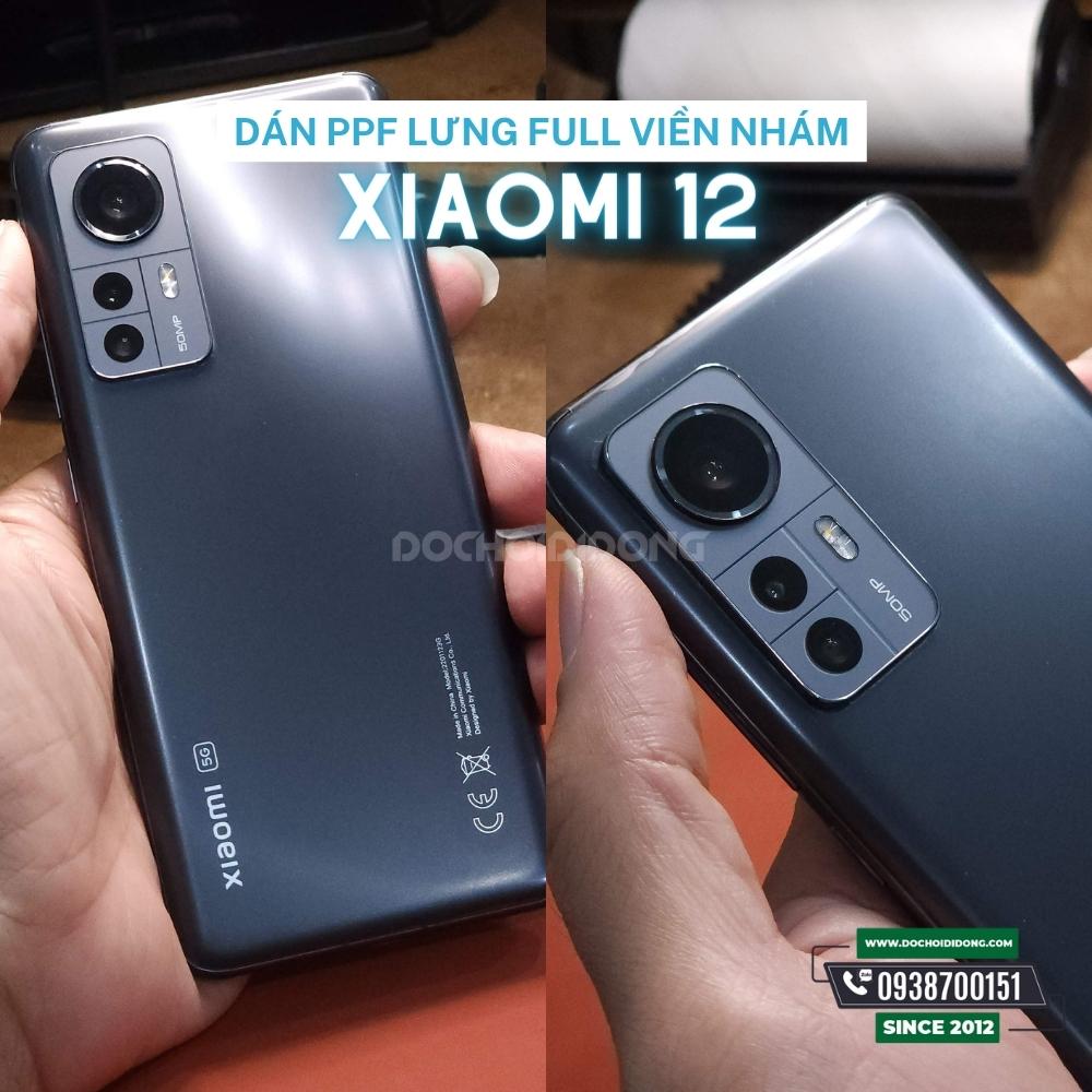 Miếng dán ppf xiaomi mi 12 / mi 12x / 12 pro trong, nhám, đổi màu cao cấp