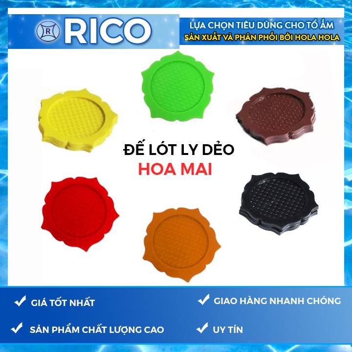 Bộ 10 miếng lót ly Rico LP0135 (Đen)