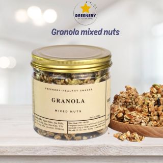 Granola mixed Nust & Fruits siêu hạt Greenery ngũ cốc giảm cân dinh dưỡng eat clean Hộp 180gr thumbnail