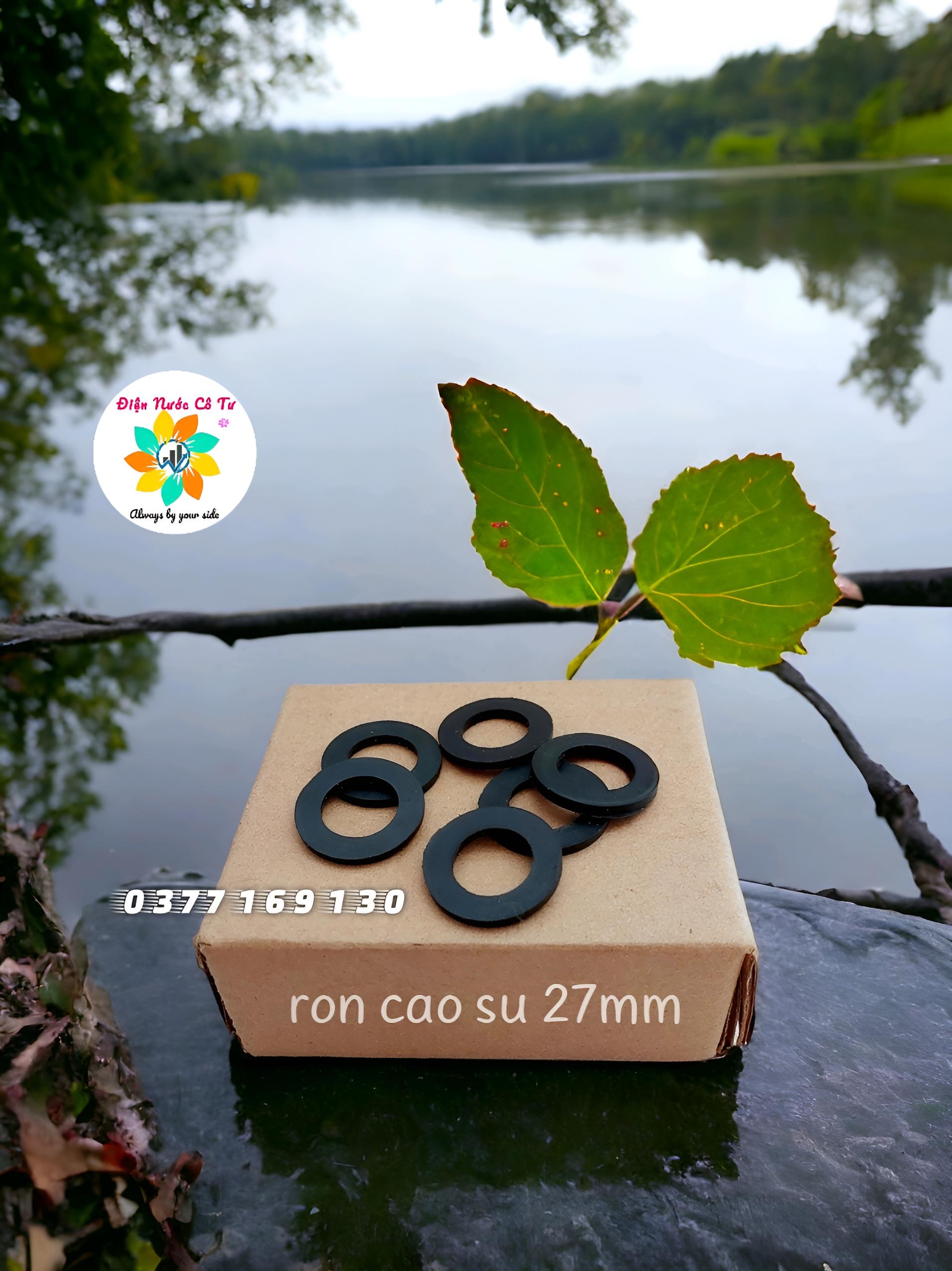 10c Gioăng cao su mặt bích Ø27 - 10 ron cao su dùng cho vòi sen,vòi xịt, dây cấp nước