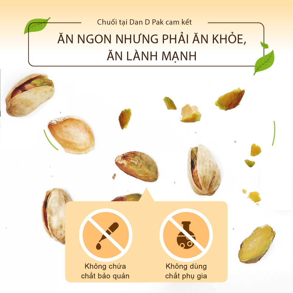 [Chính hãng] Hạt dẻ cười muối 160g, 380g Dan D Pak