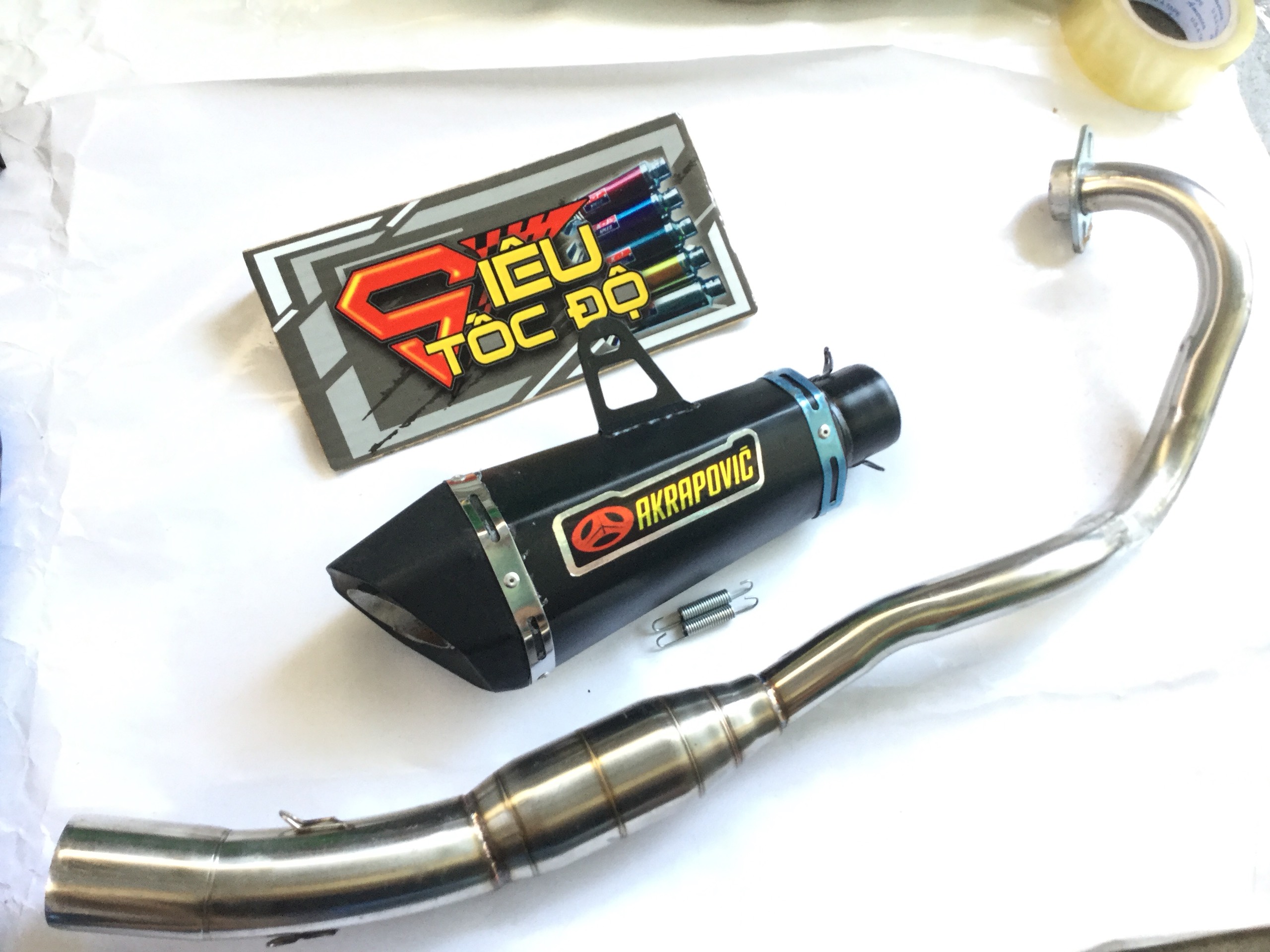 Bộ pô akapovic đen full cổ bầu hơi inox exciter 150 Sản Phẩm Chất Lượng, Gian Hàng Uy Tín, Giá Cả Cực Tốt, Mua Ngay.