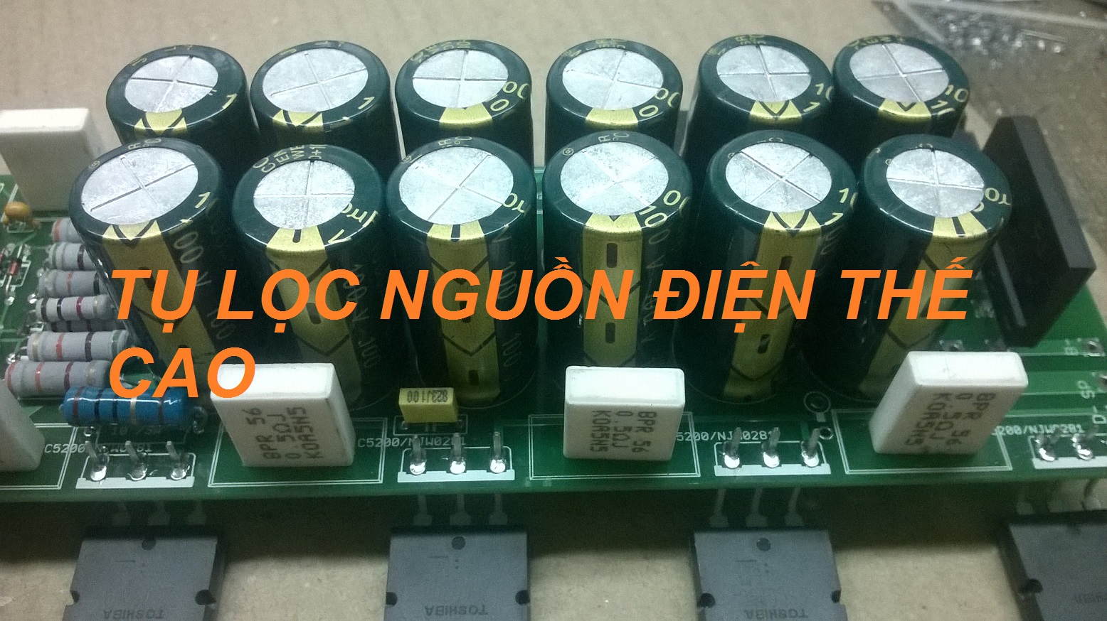 Mạch công suất 16 sò liền nguồn