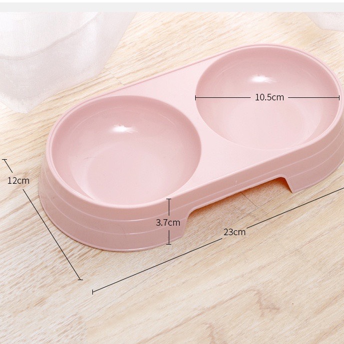 Bát đôi đựng thức ăn cho chó mèo