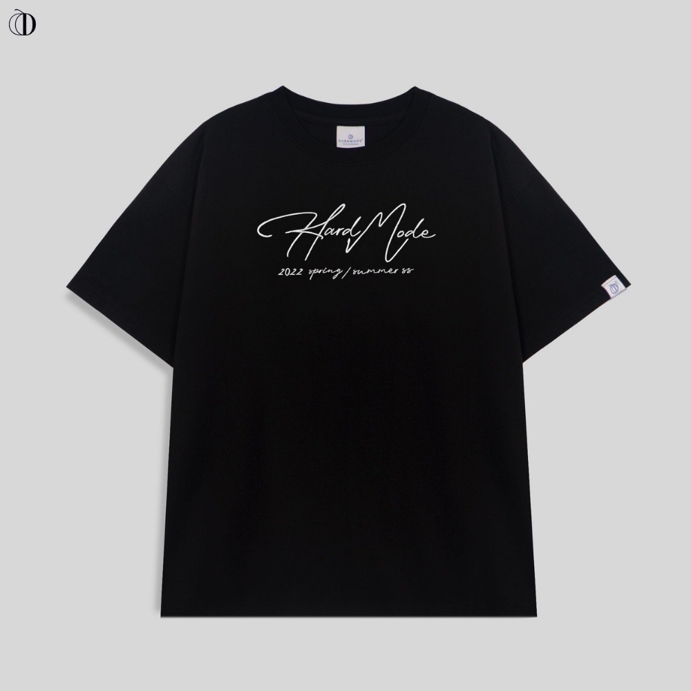 Áo Thun HARDMODE Writing Chính Hãng- Đen/Trắng