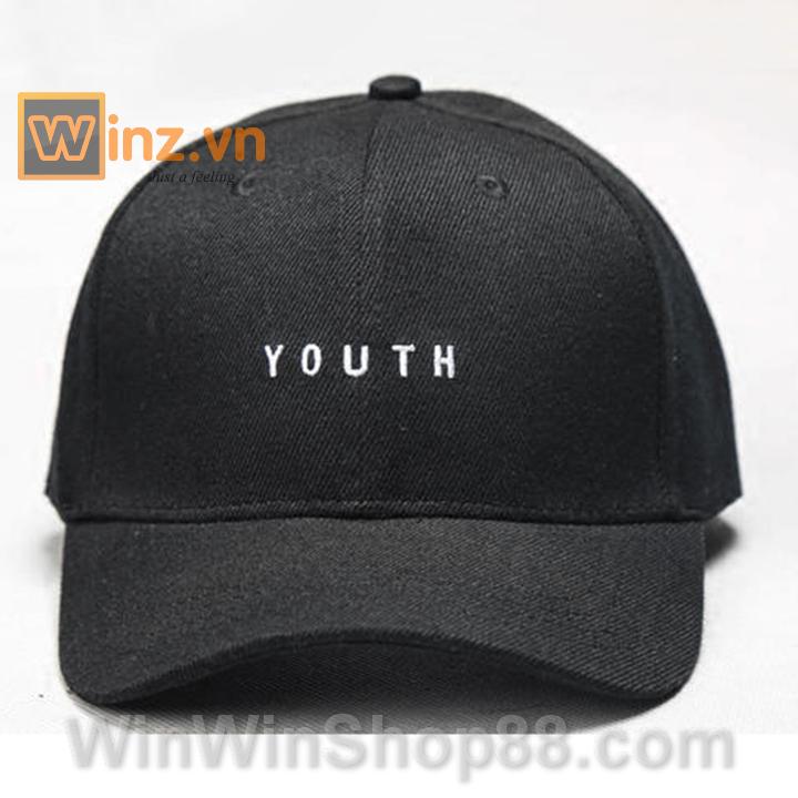 [FREESHIP MAX 15K][HCM]Nón kết chữ YOUTH NK439 (Màu đen)