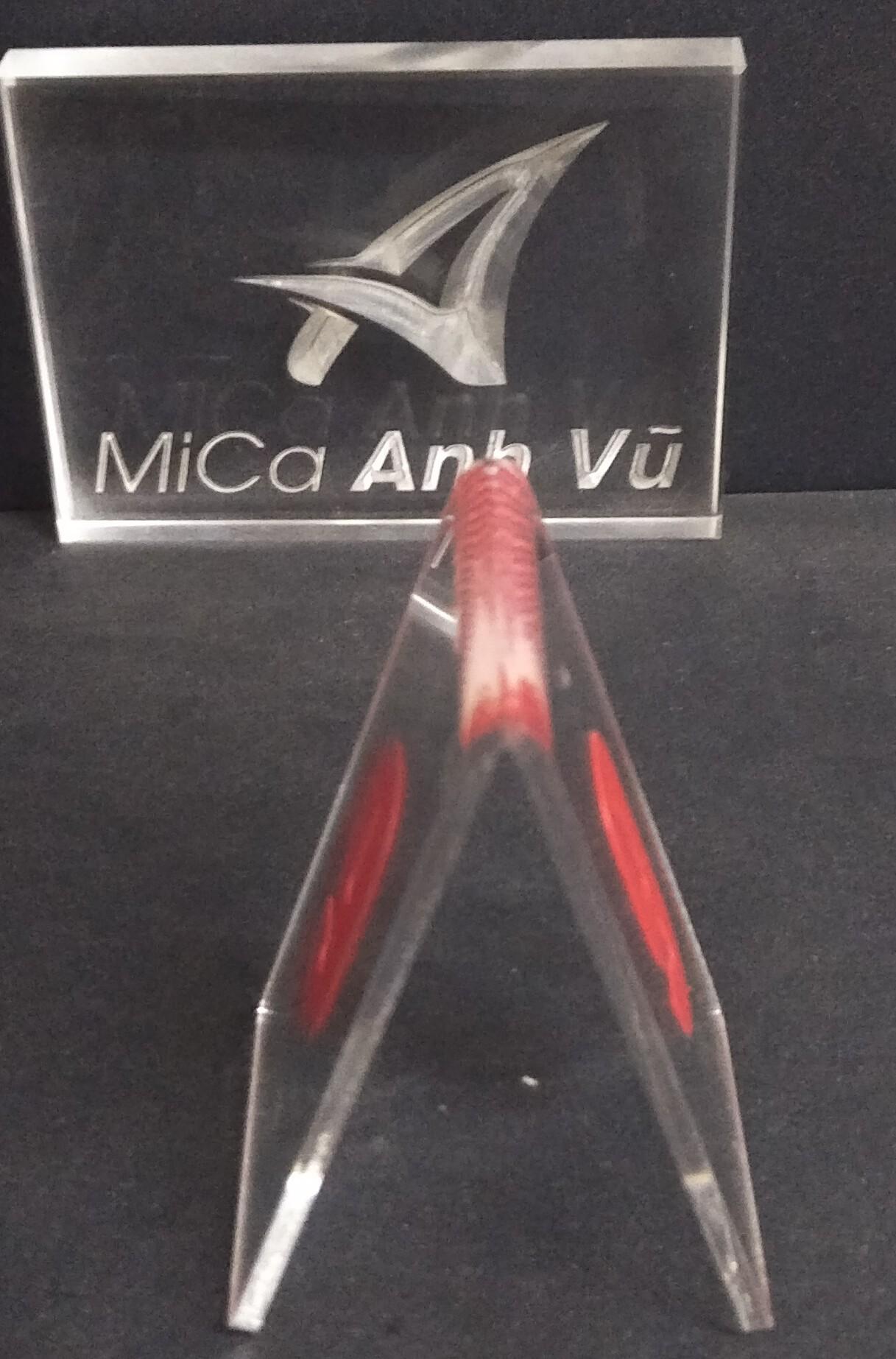 Bộ 10 thẻ số bàn mica trong