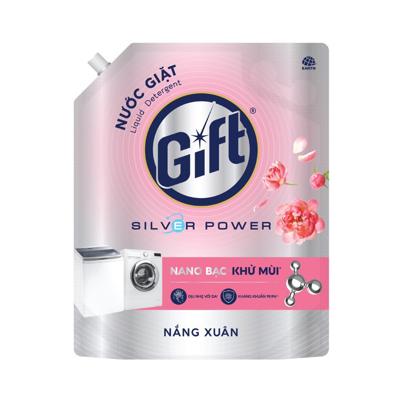 Nước giặt gift công nghệ khử mùi nano bạc