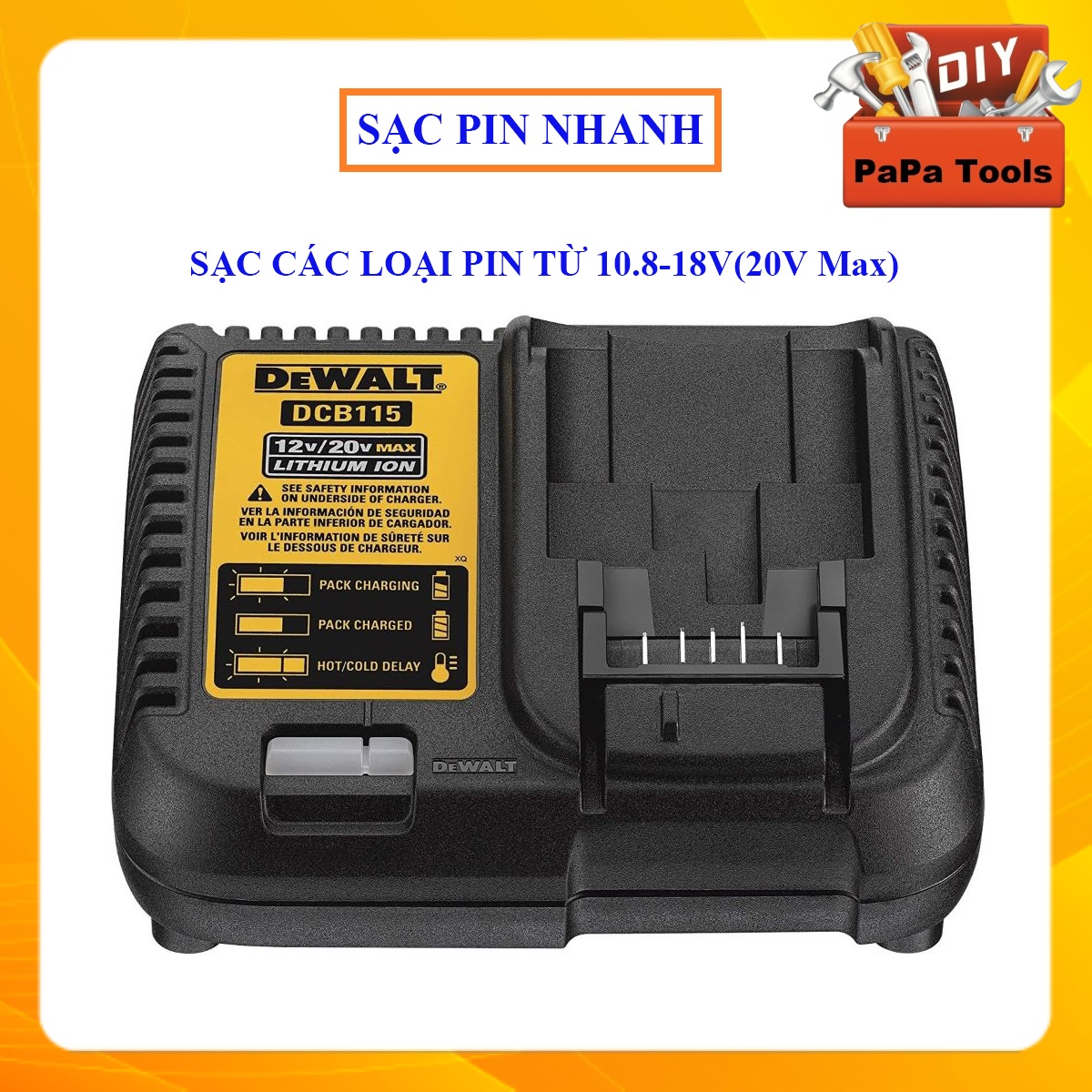 Sạc Pin Nhanh Lithium Dewalt DCB115-KR 10.8-18V