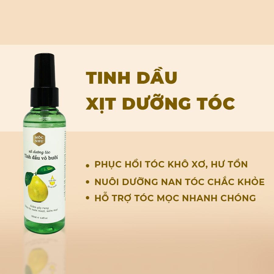 [HCM]Xịt Tóc Tinh Dầu Bưởi Mộc Nhu 130ml kích thích mọc tóc