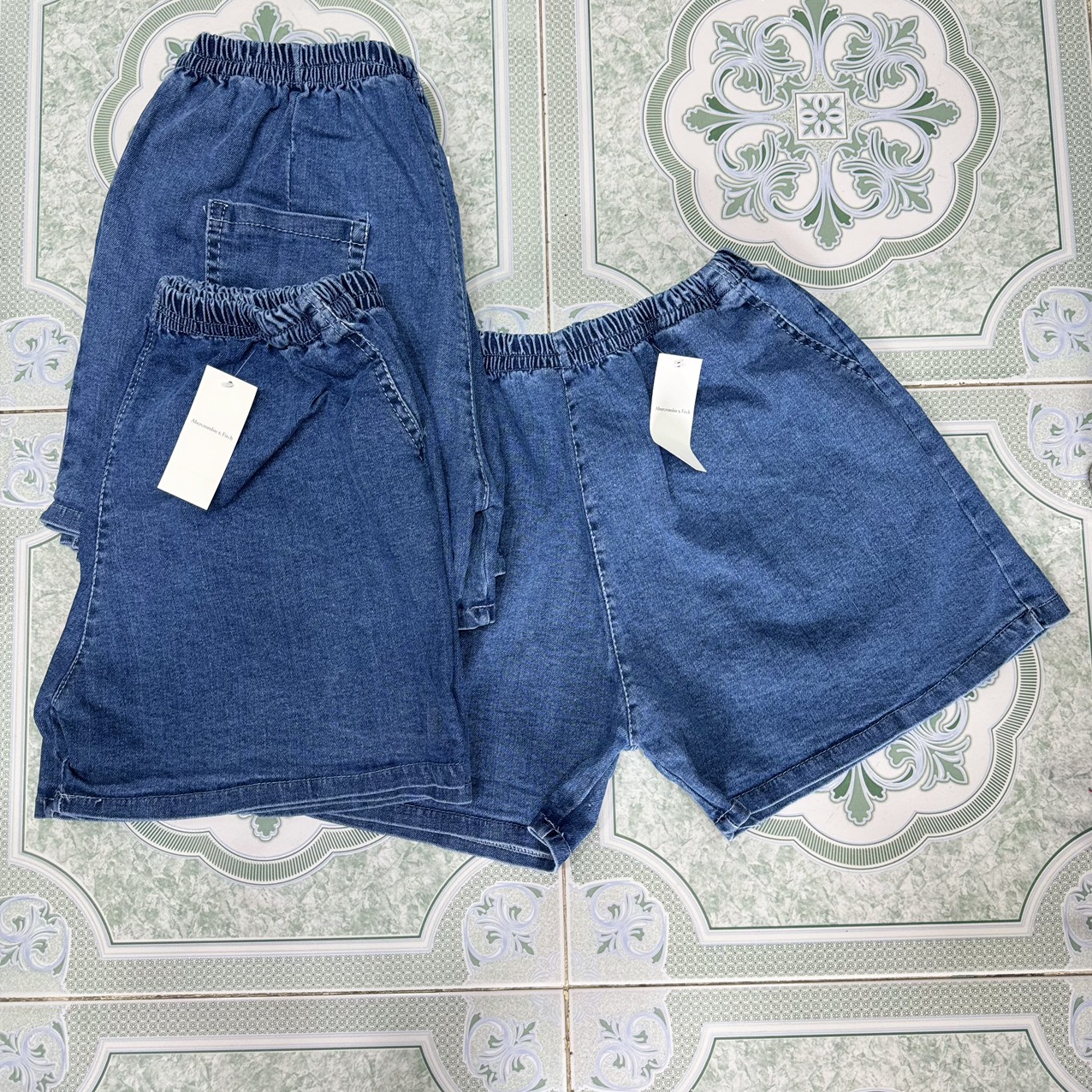 (bigsize 40-85kg)quần short jean nữ, quần jean nữ lưng thun