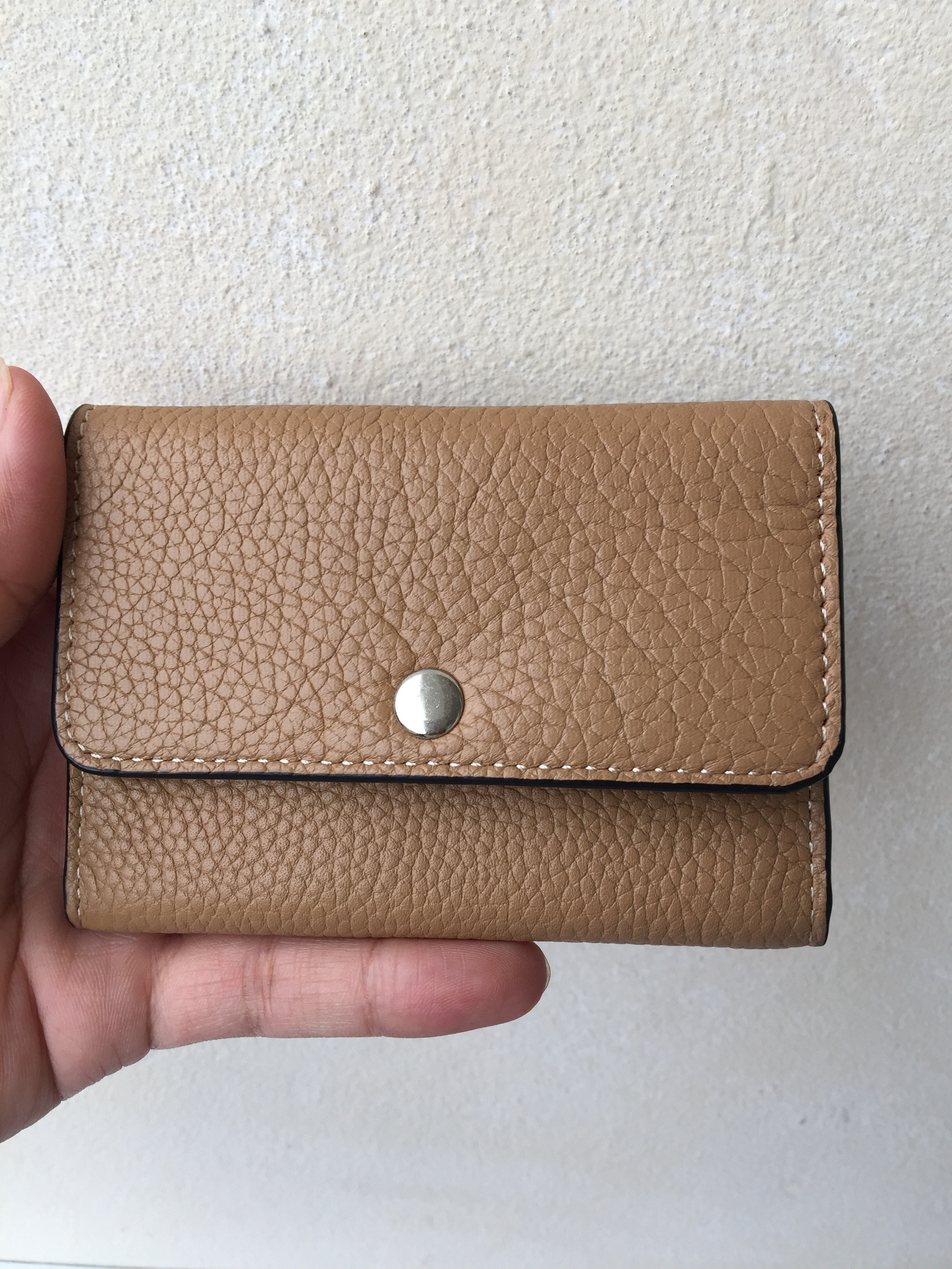VÍ NỮ mini da thật CHÍNH HÃNG ( may thủ công) full box,