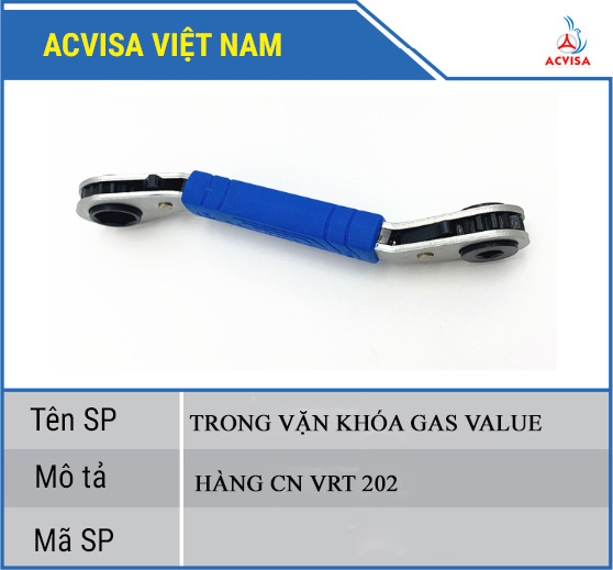 TRÒNG VẶN KHÓA GAS VALUE HÀNG CN VRT202