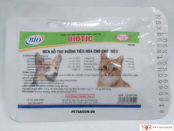 MEN TIÊU HOÁ BIOTIC CHO CHÓ MÈO