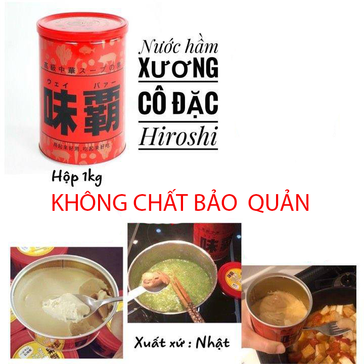 (Date mới) Nước cốt xương hầm Hiroshi Nhật Bản 1kg