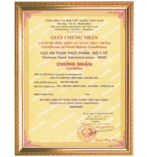 Tăng cân Sâm Bổ Kiện (THẢO MỘC NAM ORGANIC)