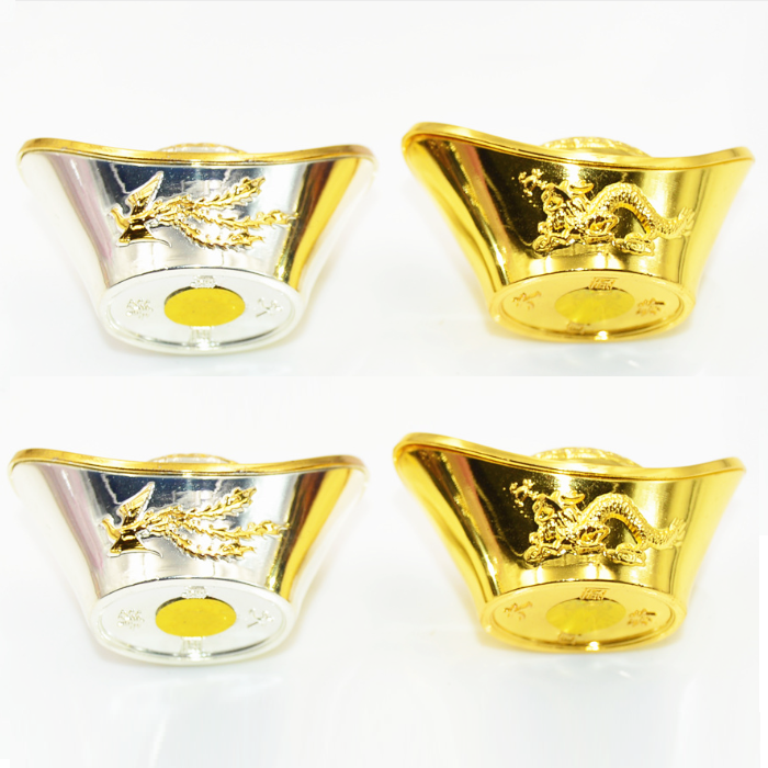Thỏi VÀNG ,BẠC Phượng Hoàng cao cấp chiêu lộc(5cm)