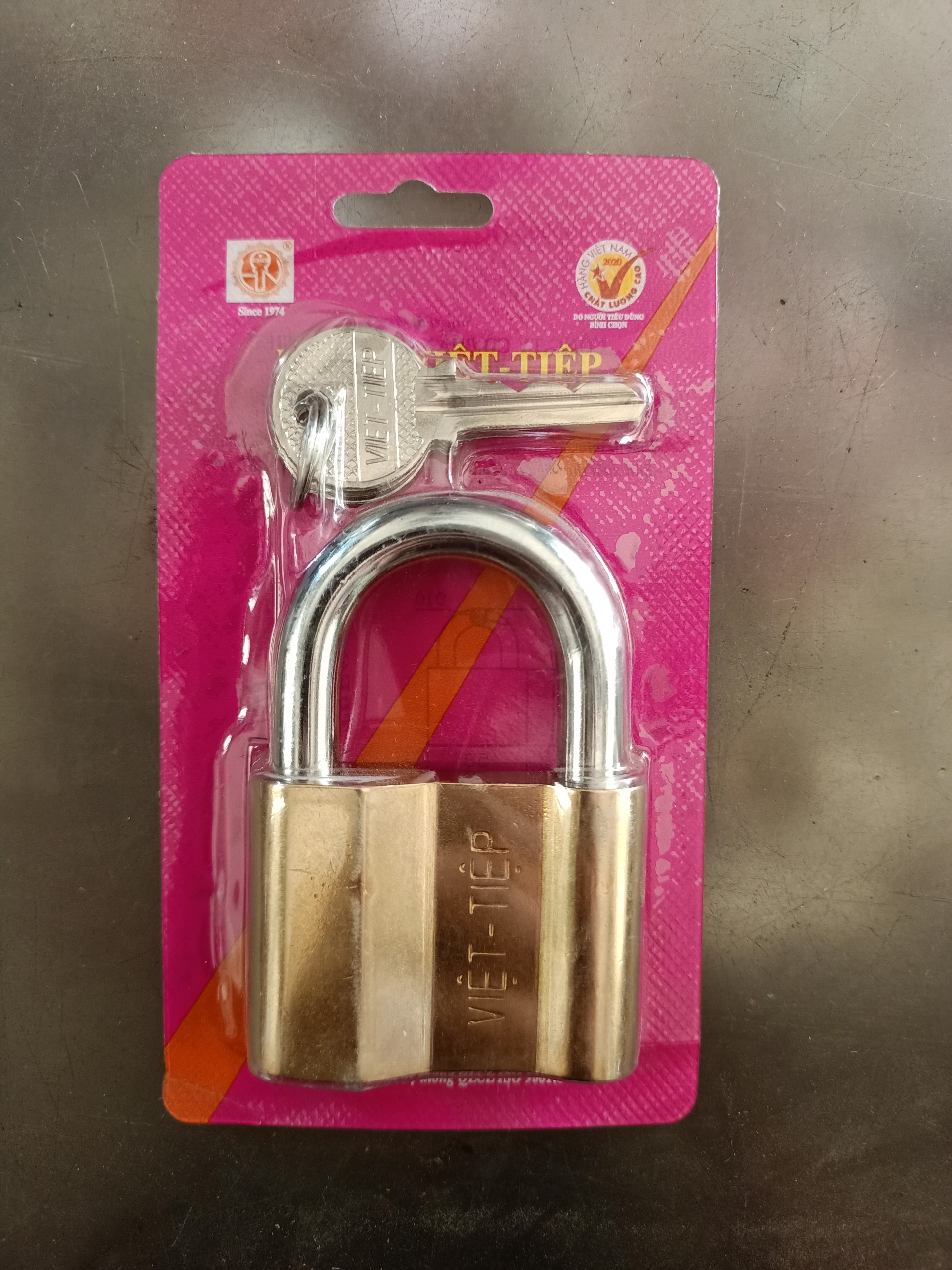 Ổ khóa đồng treo việt tiệp 0163m - 60mm