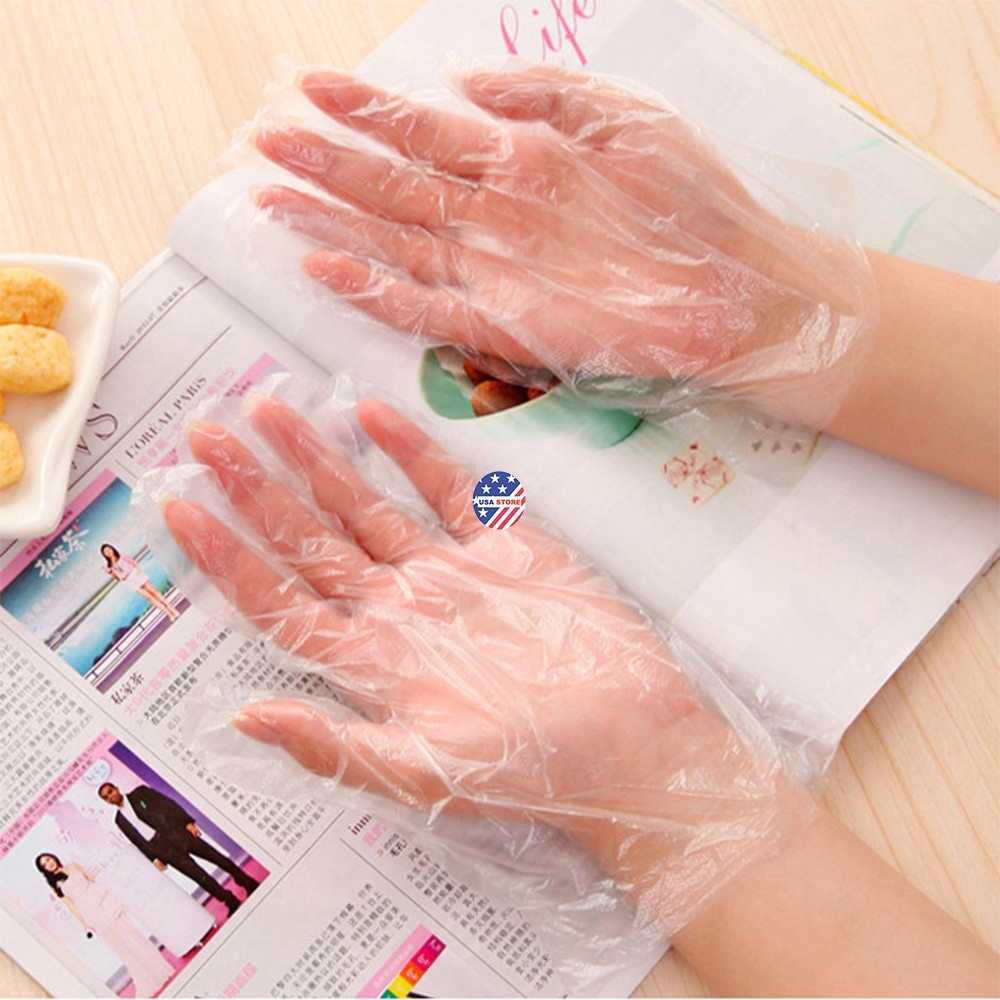 Hộp Găng Tay Nilon Dùng 1 Lần(100 cái)