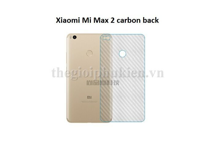 Miếng dán vân carbon, các bon mặt lưng Xiaomi Mi Max 2
