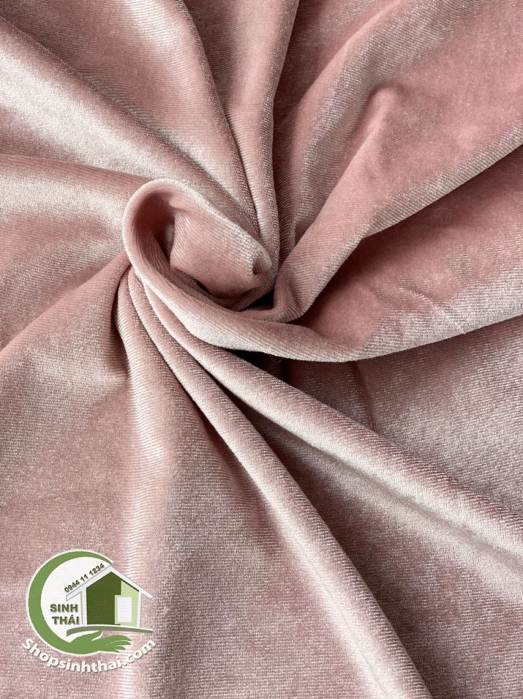 [HCM]Vải nhung may áo dài may quần áo - màu hồng phấn [ 50cm x khổ 175cm]