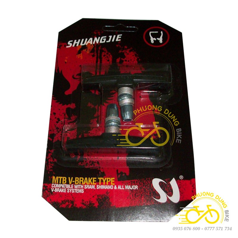 Cặp gôm phanh xe đạp MTB SHUANGJIE - 2 gôm phanh