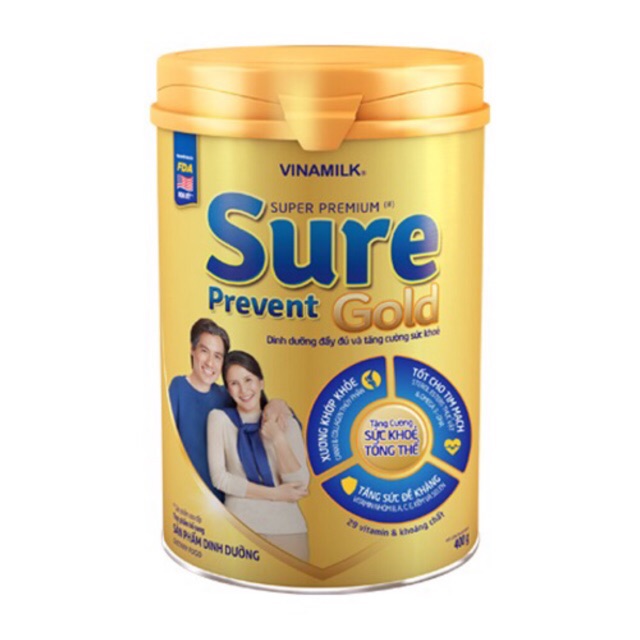 Sữa Sure Prevent Vinamilk 900g date mới 2024