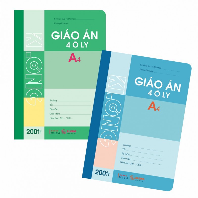 Sổ Giáo Án Ô ly KLong 200 Trang (A4)