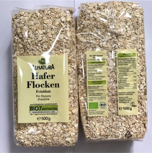 Yến Mạch Cán Dẹt Hafer Flocken 500gr