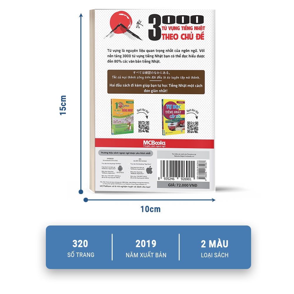 3000 Từ Vựng Tiếng Nhật Theo Chủ Đề - MCBooks