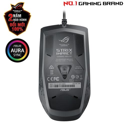 Chuột Gaming ASUS ROG Strix Impact - ROG Aura Sync, Switch Omron - ROG Gaming Mouse