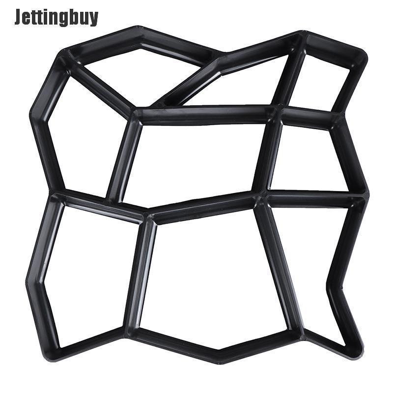 Jettingbuy Path Maker Mold Reusable Concrete Cement Stone Design Paver Walk Mould Reusable