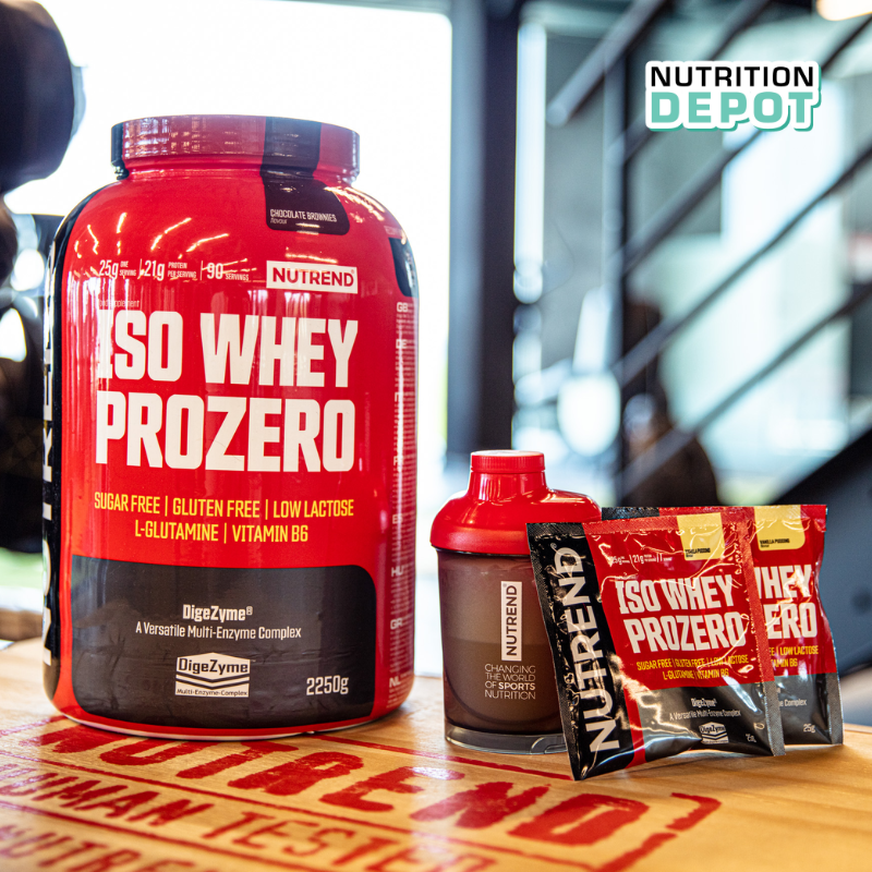 Whey Isolate cao cấp bổ sung đạm protein - Nutrend Whey Protein Isolate Iso Prozero Hộp 2250g - Nutrition Depot Vietnam