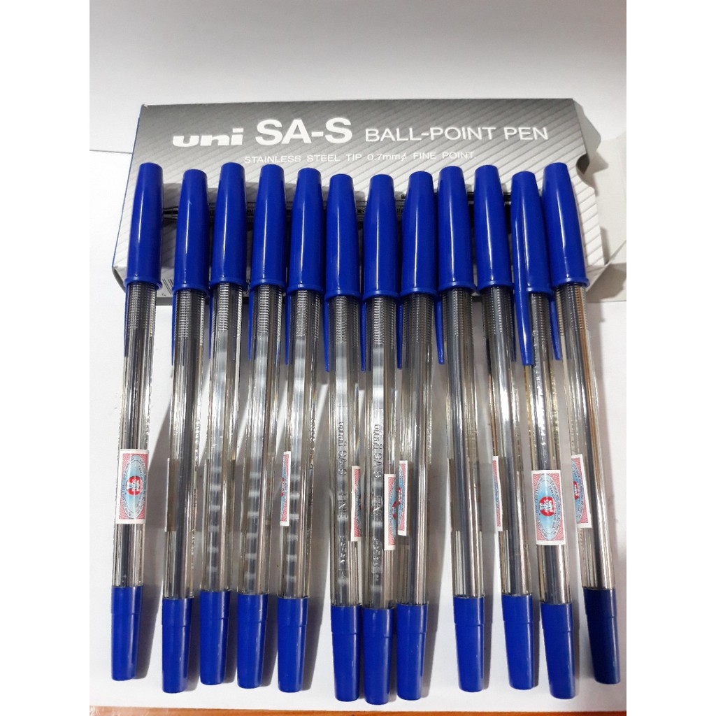 [HCM]Bút Bi Uni Sa-S Xanh Đầu Bi 0.7